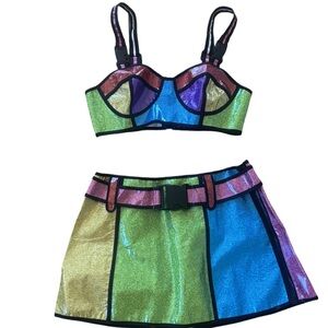 Dolls Kill Multicolor Skirt Set
